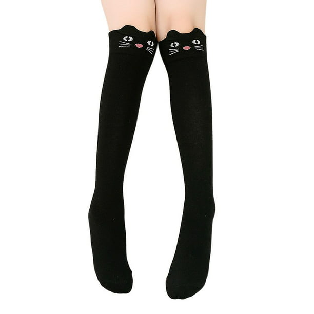 Womens/Girls Cute Cartoon Animal Pattern Casual Socks Yoga Socks Over The Knee High Socks 23.6 